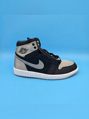 Women's AIR JORDAN 1 RETRO OG Black/Silver High-Top Sneakers FD4810 010 New